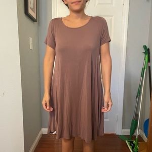 Dusty Rose T-shirt dress